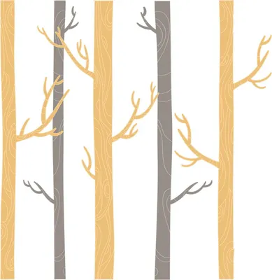 Produktbild von Wandaufkleber Kinderzimmer – Wandsticker für Baby & Kinder – Selbstklebende Wanddekoration – Abnehmbar ohne Rückstände – Deko für Mädchen & Jungen - Natur in einem pastellfarbenen Wald mit Bäumen130x220 cm