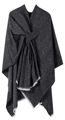 Produktbild von Damen Poncho Schal für Winter und Herbst