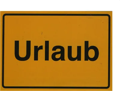 Produktbild von Postkarte - Urlaub - Schild