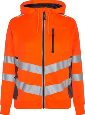 Produktbild von F. Engel Safety Sweatcardigan, Orange/Anthrazit Grau, Gr. L