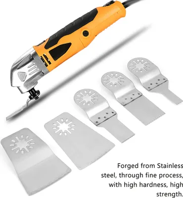 Image de 5pcs/set 10/20/31/51/51mm Stainless Steel Saw Blade Scraper Oscillating Multi Tool