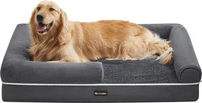 Image de Coussin pour chien - Coussin orthopédique pour chien - Housse moelleuse - Lit pour chien 106 x 80 x 25 cm - Housse amovible et lavable