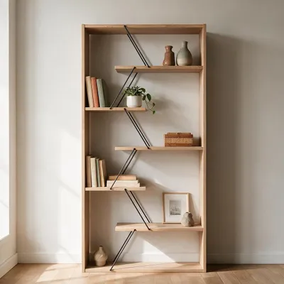 Immagine prodotto di Libreria Tars 84x24x157H colore rovere
