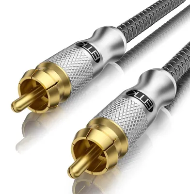 Obrázek produktu pro Subwooferový kabel RCA, digitální koaxiální audio kabel, cinch na RCA (2 m)
