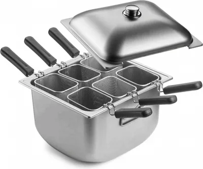 Produktbild von PINTINOX SPEEDY PASTA Nudelkocher mit 6 Einsätzen und Deckel