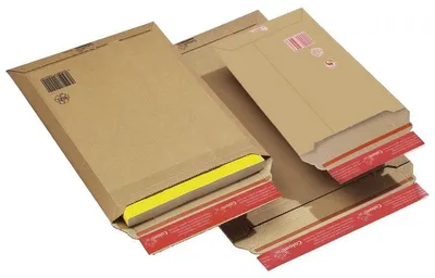 Productafbeelding van Golfkartonnen verzendtas 235x340x-35 mm, bruin, verpakking met 100 stuks