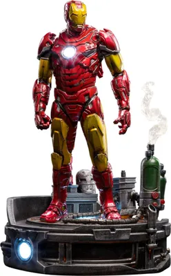 Produktbild von Marvel Deluxe Art Scale Statue 1/10 Iron Man Unleashed 23 cm