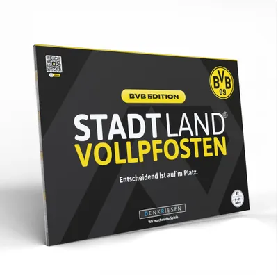Produktbild von DENKRIESEN - STADT LAND VOLLPFOSTEN® - BVB EDITION - "Entscheidend ist auf'm Platz." - A4