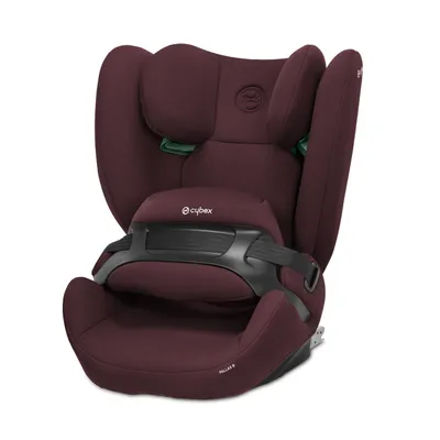 A studio shot of a car seat.