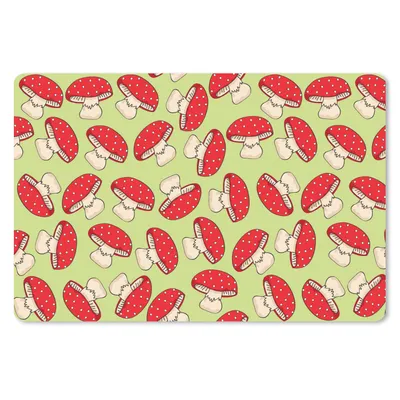 Produktbild von MuchoWow® Mauspad Mousepad Pilz - Rot - Muster 27x18 cm - Mousepads - Maus Mat - Pad - Mausunterlage - Büroartikel - Desk Matten