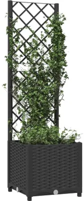 Produktbild von Luxe Klimplantenbak - 40 x 40 x 136 cm - UV-bestendig - Zwart - Onderhoudsvrij