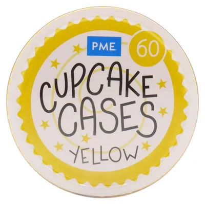 Zdjęcie produktu dla PME Cake - Papilotki do babeczek żółte 60 sztuk