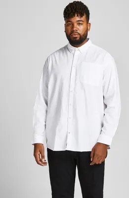 Image de Chemise Plus Size Grande taille Chemise manches longues basique Business JJEOXFORD |