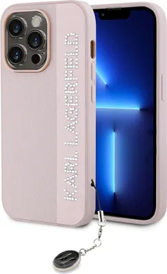 Immagine prodotto di Karl LagerfeldPoliuretanoSaffiano Strass Charm Iphone 14 Pro Max Custodia per telefono Taglia unica