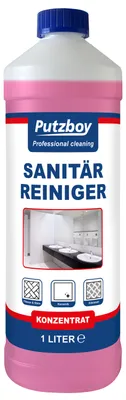 Produktbild von Putzboy Sanitärreiniger - Konzentrat - 1 Liter - Badreiniger WC-Reiniger Kalklöser - 1400801