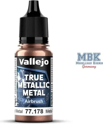 Image de Vallejo VA77178, peinture métallique pour aérographe, finition "métal rouillé"