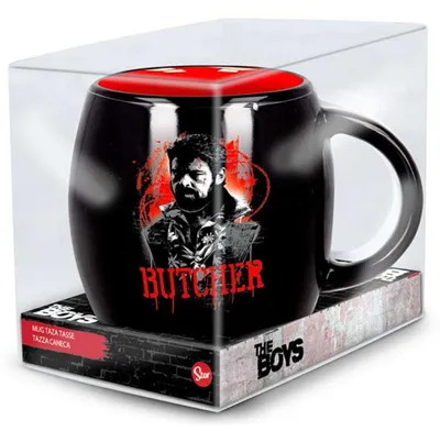 Kaffeetasse The Boys, Keramik, Schwarz, 380 ml