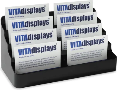 Produktbild von Visitenkartenhalter / 2x 4 Etg. / schwarz