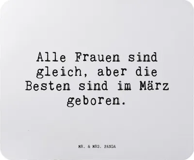 Produktbild von Mr. & Mrs. Panda Mouse Pad Alle Frauen sind gleich,... - Aquarellblau - Geschenk, Sprüche, mauspad laptop, mausteppich, Geburtstagsgeschenk, geburtstag, Mousepad, März