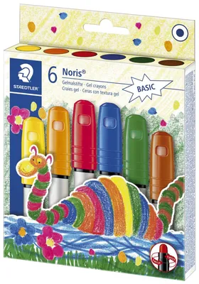Immagine prodotto di STAEDTLER Noris basic gel crayons, colori assortiti, 6 pezzi.