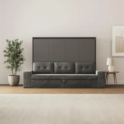 Produktbild von Schrankbett inkl.SOFA  Anthrazit H140x200  M2 (Tiefe 55cm)  Anthrazit