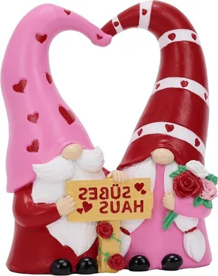 Immagine prodotto di Gnomo da giardino in resina sintetica, 11 cm, per esterni - Decorazione simpatica e resistente alle intemperie - Regalo ideale per compleanni e matrimoni
