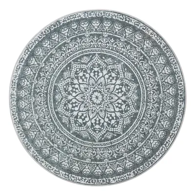 Produktbild von SONGMICS HOME Teppich rund, 160 cm d, Wohnzimmerteppich, rutschfester Teppich, flauschig, Dekoration, für Wohnzimmer, Schlafzimmer, maschinenwaschbar