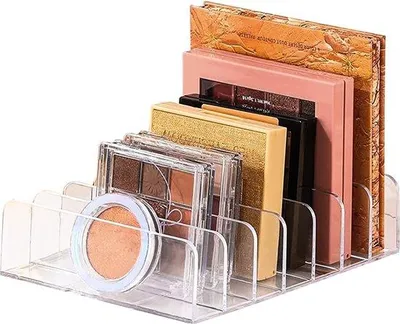 Immagine prodotto di Organizer per trucchi - Palette in plastica da 7 scomparti - Per riporre prodotti di bellezza e smalti