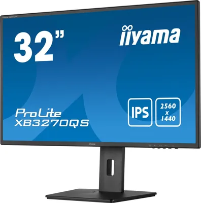 Produktbild von iiyama ProLite XB3270QS-B5, 80 cm (31.5"), 2560 x 1440 Pixel, Wide Quad HD, LED, 4 ms, Schwarz
