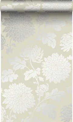 Produktbild von Origin Wallcoverings Tapete Blumen Beige 53 cm x 10.05 m