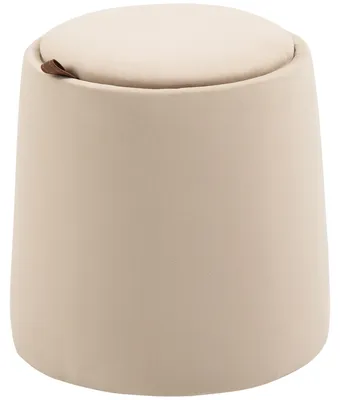 Productafbeelding van Opbergkruk 2-in-1 met deksel, Ø 44 x 47,5 cm, beige