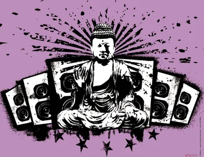 Produktbild von Buddha Speakers - Mousepad - Mousepad