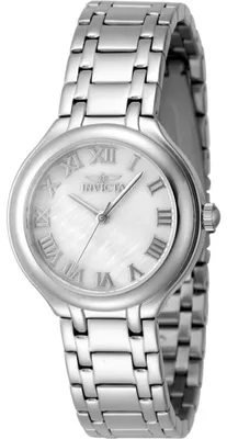 Produktbild von Invicta Wildflower 48230 Damenuhr - Quarzwerk - Edelstahl mit silbernem Zifferblatt - 32 mm