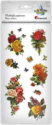 Produktbild von Papieraufkleber Rosen Titanum