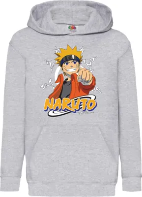 Produktbild von Kinder Kapuzenpullover Naruto Naruto 07, 12-13 Jahr - 152 / Grau