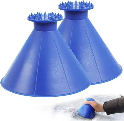 Image de Grattoir à glace pour voiture, bleu, lot de 2