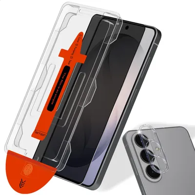 Produktbild von 1-Pack Samsung S26 Plus Displayschutzfolie & 1-Pack Kameraschutz - Gehärtetes Glas | [Automatische Installation] - Blasenfrei