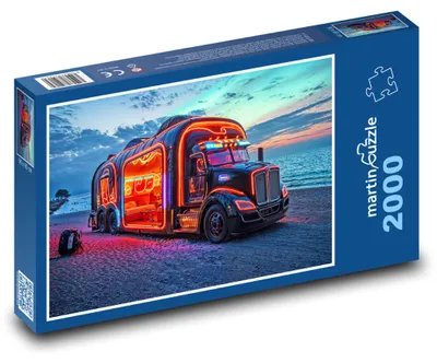 Zdjęcie produktu dla martinpuzzle - Puzzle 2000 - Samochód na plaży