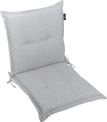 Produktbild von LILENO HOME Gartenstuhl Auflagen als [1er Set - Niedriglehner] in Silber Y - bequeme Liegen als Sitzauflagen für Gartenmöbel - Stuhlkissen für Gartenstühle und Klappstühle MAR