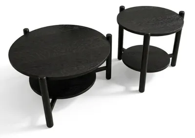 Image de Ensemble de salon de style moderne comprenant une table basse et une table d'appoint