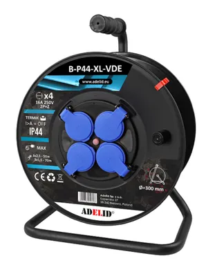 Produktbild von Leere Kabeltrommel Leertrommel Kabelabroller ohne Kabel IP44 230V/16A