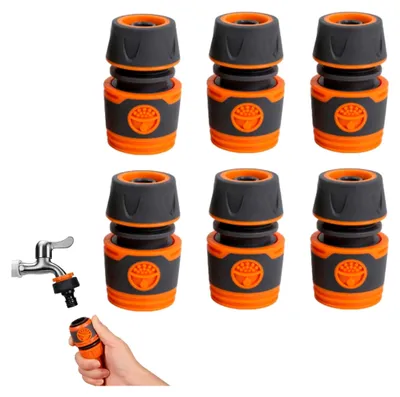Produktbild von 6 Stück Schlauchverbinder 1/2 Zoll Schlauchkupplung Set für den Garten