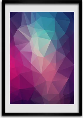 Produktbild von Bild - Bilderrahmen - 50 cm x 70 cm - MDF - Rahmen - Wandkunst Abstraktion Hintergrund