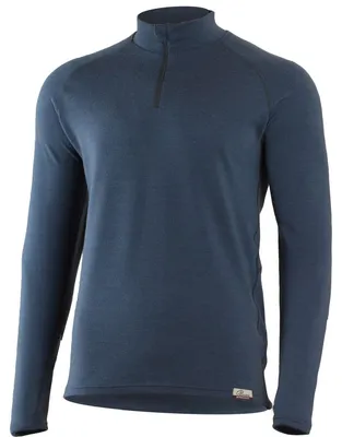 Produktbild von WARY Herren Merino-Langarm-Sweatshirt mit 1/4-Reißverschluss