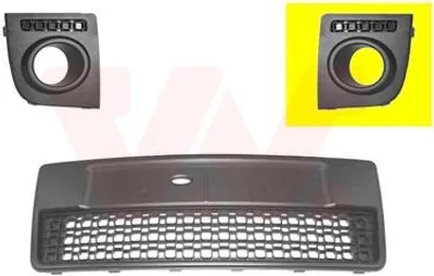 Produktbild von VAN WEZEL Lüftungsgitter Grill Stoßfänger für FORD FUSION (JU) mit Loch/Löchern für Nebellampen