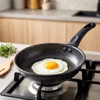 Image de Poêle à frire antiadhésive en granit de 16 cm, compatible lave-vaisselle