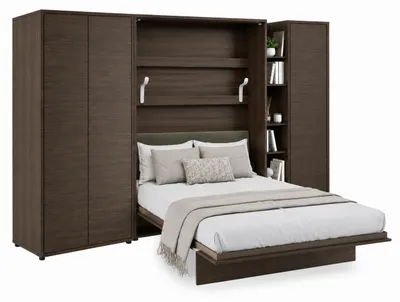 Produktbild von Furniture24 Schrankwand Mit Elektrischem Schrankbett Bed Concept 140X200