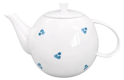 Obrázok produktu pre Porcelánová kanvica Luna Pomněnka 1100 ml, biela/modrá