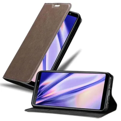 Obrázek produktu pro Cadorabo pouzdro pro Samsung Galaxy A7 2018 Protective Case in Brown Pouzdro na mobil s magnetickým zavíráním