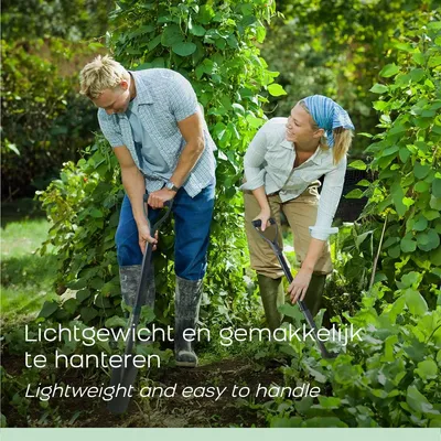 Zdjęcie produktu dla Łopata ogrodowa z ostrzem w kształcie litery V, szara